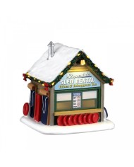 Lemax Slopeside Sled Rental Villaggio di natale