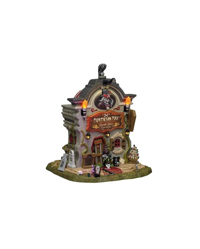 Lemax Halloween Mortician Max - Death Day Services