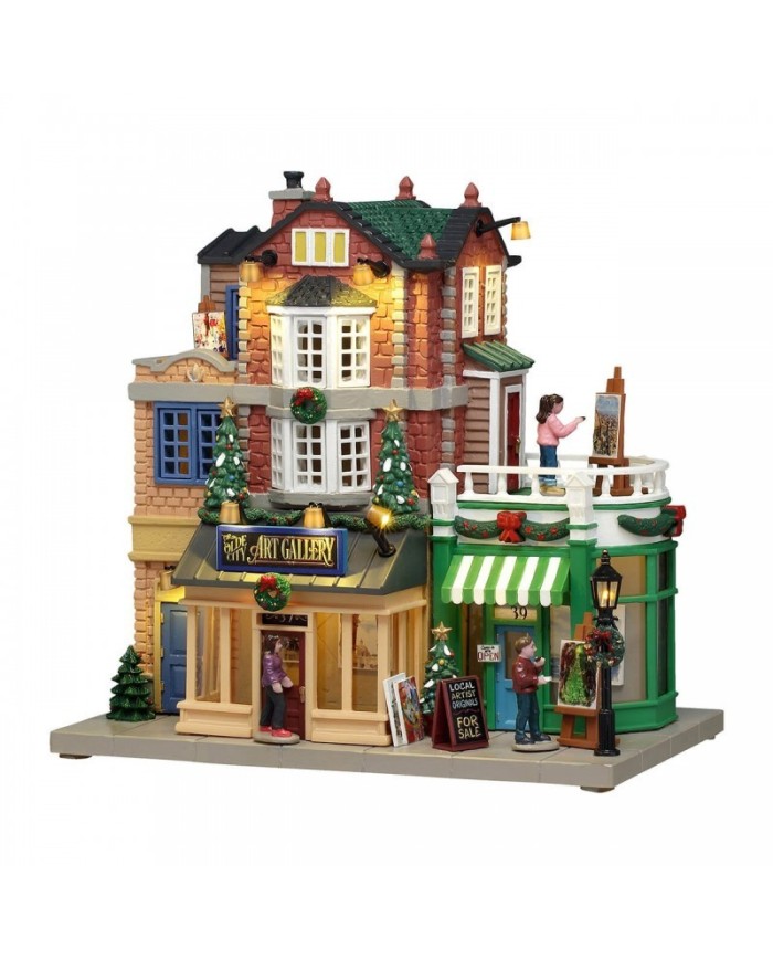 Lemax Olde City Art Gallery Villaggio di natale