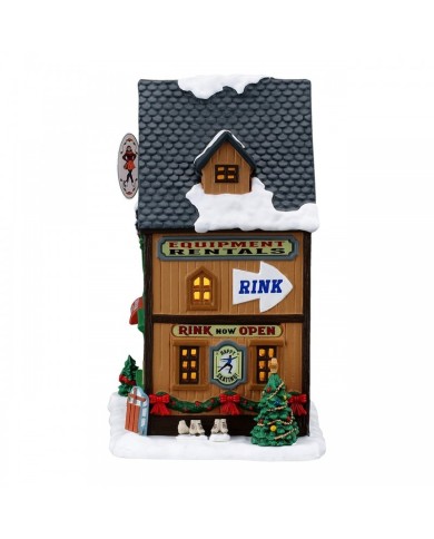 Lemax Wally'S Winter Skate Shop Villaggio di natale