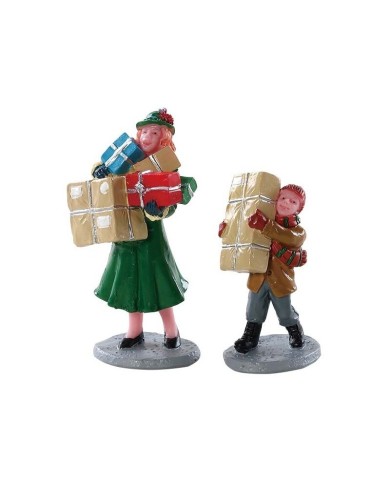 Lemax Christmas Rush Set of 2 villaggio di Natale
