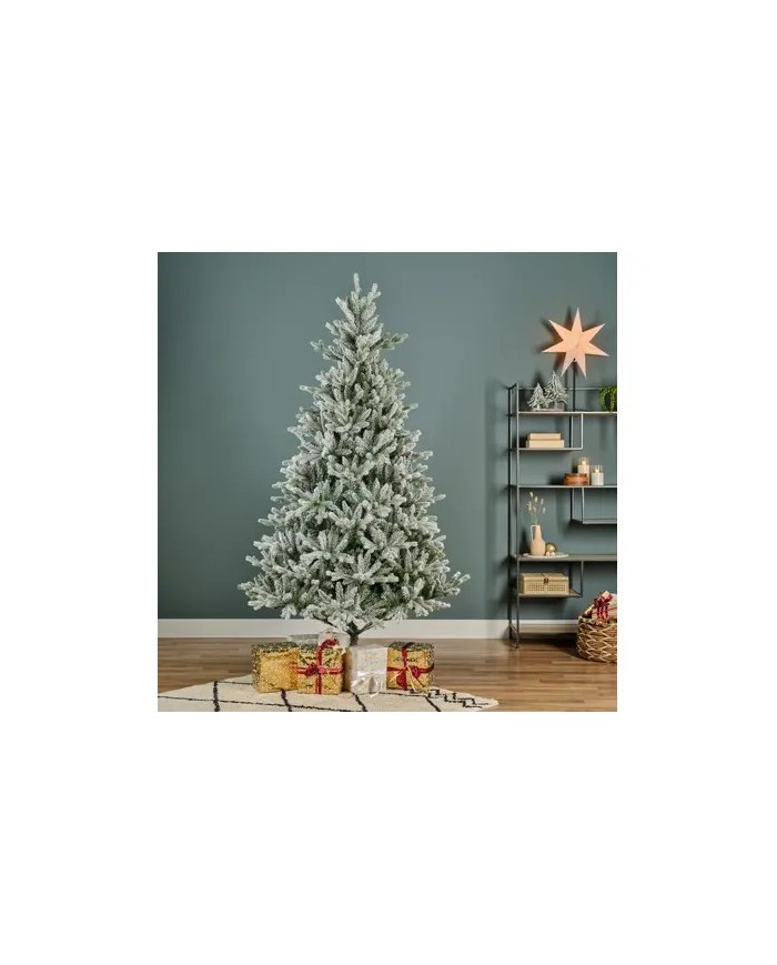 Albero di natale Slim Fir Snowy 240 cm keamingk