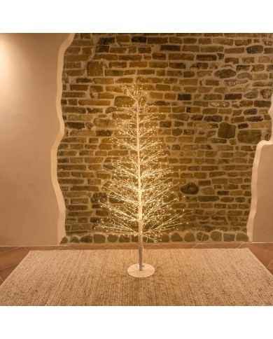 Albero MicroLED Conico Tiglio Bianco Lotti