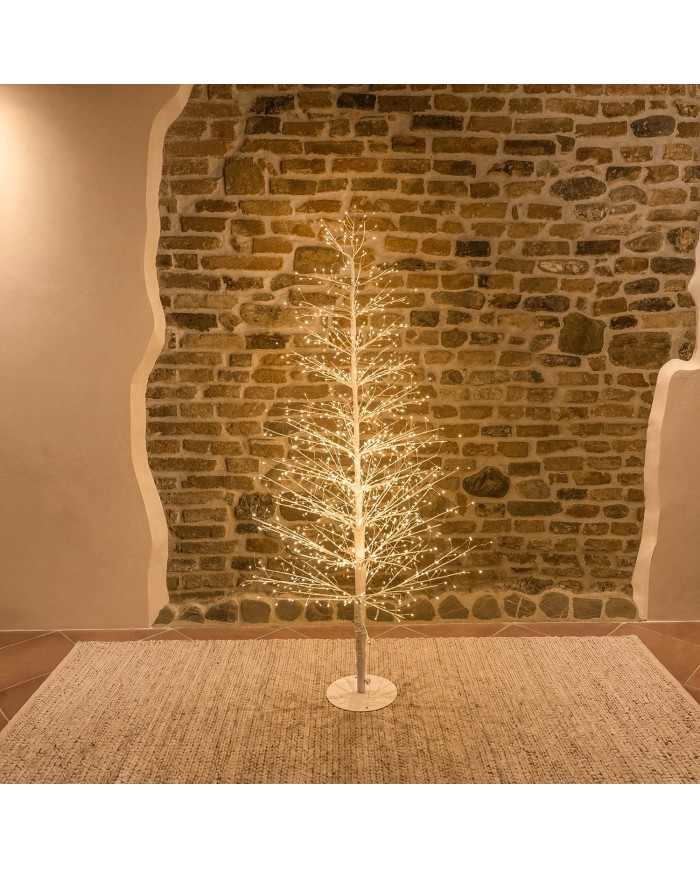 Albero MicroLED Conico Tiglio Bianco Lotti