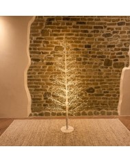 Albero MicroLED Conico Tiglio Bianco h150 cm Lotti
