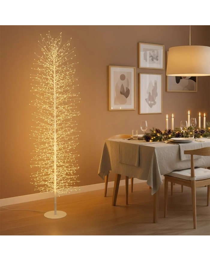 Albero MicroLED Conico Tiglio Bianco Lotti