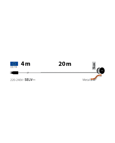 Catena Luminosa MH 400 MicroLed 4+20 m Lotti