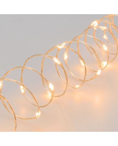Catena Luminosa 600 MicroLed S Bobina 4+30m Bianco Caldo Lotti