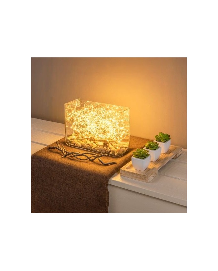 Catena Luminosa 600 MicroLed S Bobina 4+30m Bianco Caldo Lotti