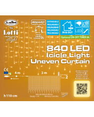 Tenda Luminosa Irregolare Smart Connect Bianco Caldo Lotti