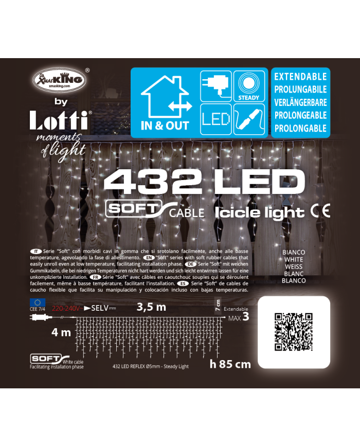 Tenda Luminosa Ice Light Bianco Freddo Lotti