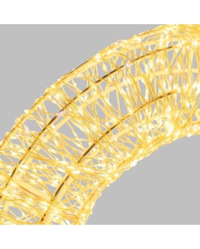 Ghirlanda Luminosa 3D MicroLED FlashLED Diamond Bianco Caldo Lotti