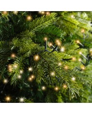 Luci di Natale 2000 LED 45 m Bianco Caldo e Classico compact lights 8 function twinkle effect Kaemingk