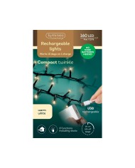 Luci di Natale Kaemingk 160 LED Duracharge Compact Light Bianco caldo 4 mt