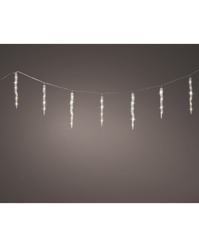 Tenda Luminosa LED Icicle Lights Flashing effect Bianco Caldo Kaemingk