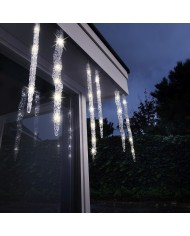 Tenda Luminosa LED Icicle Lights Flashing effect Bianco Caldo Kaemingk