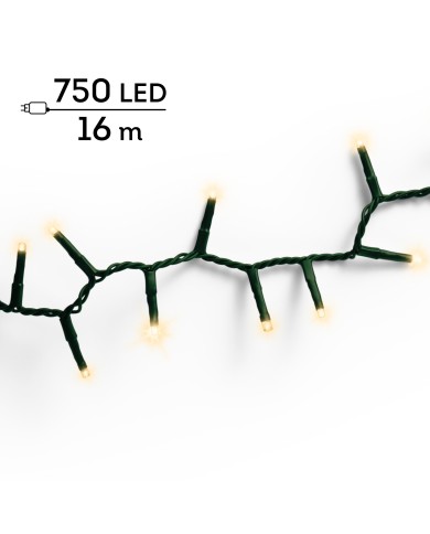 Luci di Natale 750 LED Soft Gold compact lights 8 function twinkle effect Kaemingk