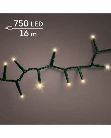 Luci di Natale 750 LED Soft Gold compact lights 8 function twinkle effect Kaemingk