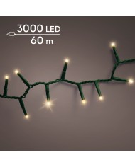 Luci di Natale 3000 LED Soft Gold Compact lights 8 function twinkle effect Kaemingk