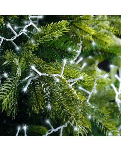 Luci di Natale 1000 LED Bianco Freddo Compact lights 8 function twinkle effect Kaemingk