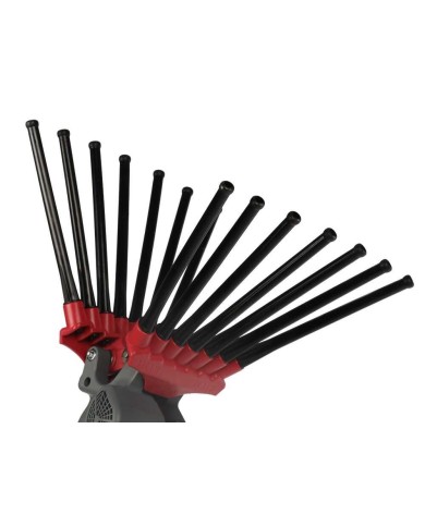 Abbacchiatore a Batteria Oliwatt 3 Plug-In Asta Telescopica con 2 Batterie 5Ah e Caricabatteria Lisam