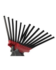 Abbacchiatore a Batteria Oliwatt 3 Plug-In Asta Telescopica con 2 Batterie 5Ah e Caricabatteria Lisam