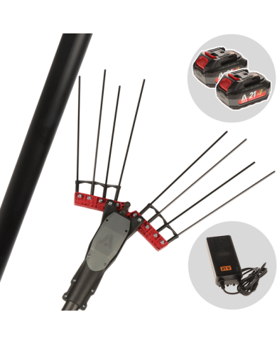 Abbacchiatore a Batteria Imola GP Plug-In Asta Fissa con 2 Batterie 5Ah e Caricabatteria Lisam