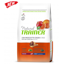 Crocchette per cani Trainer prosciutto crudo, riso e pappa reale 12 Kg (ex formato 12,5 Kg) Crocchette per cani Trainer prosciutto crudo, riso e pappa reale 12 Kg (ex formato 12,5 Kg)