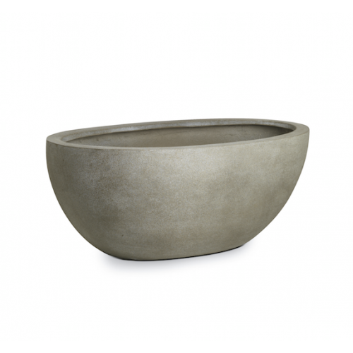 Paolelli Garden vaso da giardino Montreal concrete line in fibra di argilla fiberclay 86x43x31   