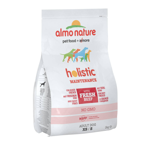 Crocchette per cani Almo Nature Holistic adult xs/s pesce azzurro e riso 2 Kg