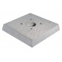 Pozzetto in cemento per fontana Bel-Fer base quadrata 42/BSC/1